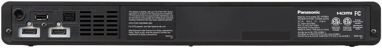Alt view image 4 of 20 - Panasonic SoundSlayer 2.1 Channel Desktop Compact Audio Gaming Speaker with Dolby Atmos and 4K HDR Passthrough