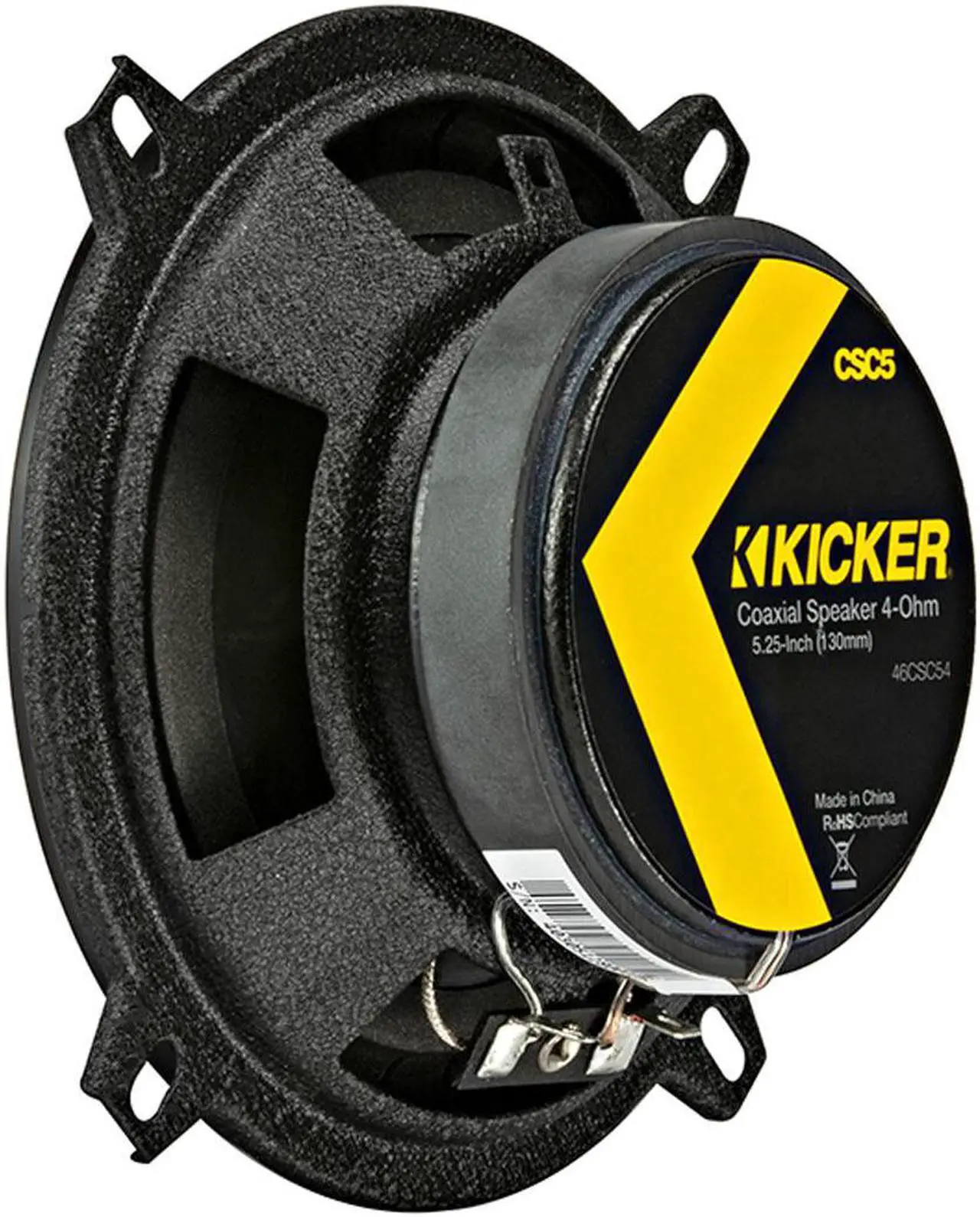 Alt view image 3 of 12 - KICKER CS Series CSC5 5.25-Inch Car Audio Speaker with Woofers, Yellow (2 Pack)