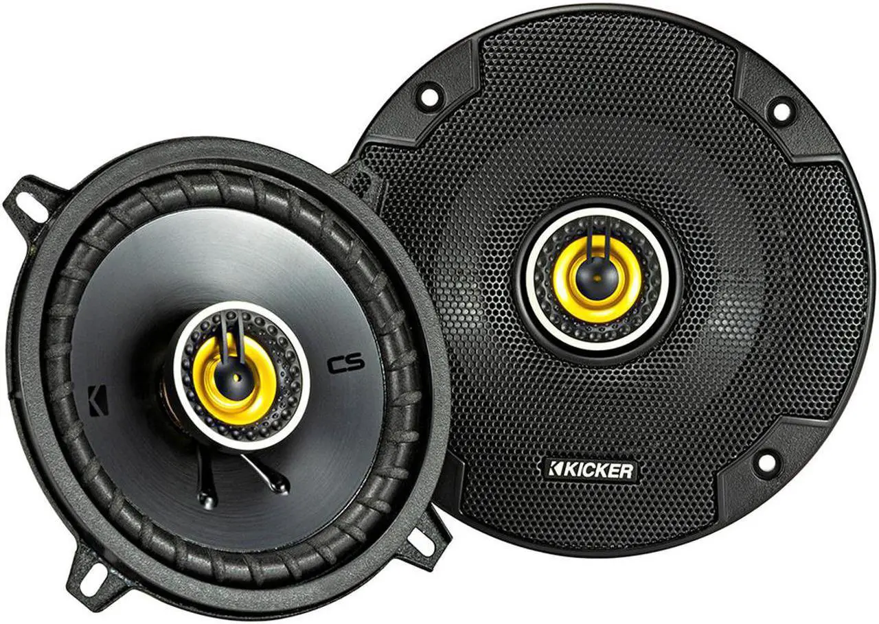 Alt view image 2 of 12 - KICKER CS Series CSC5 5.25-Inch Car Audio Speaker with Woofers, Yellow (2 Pack)