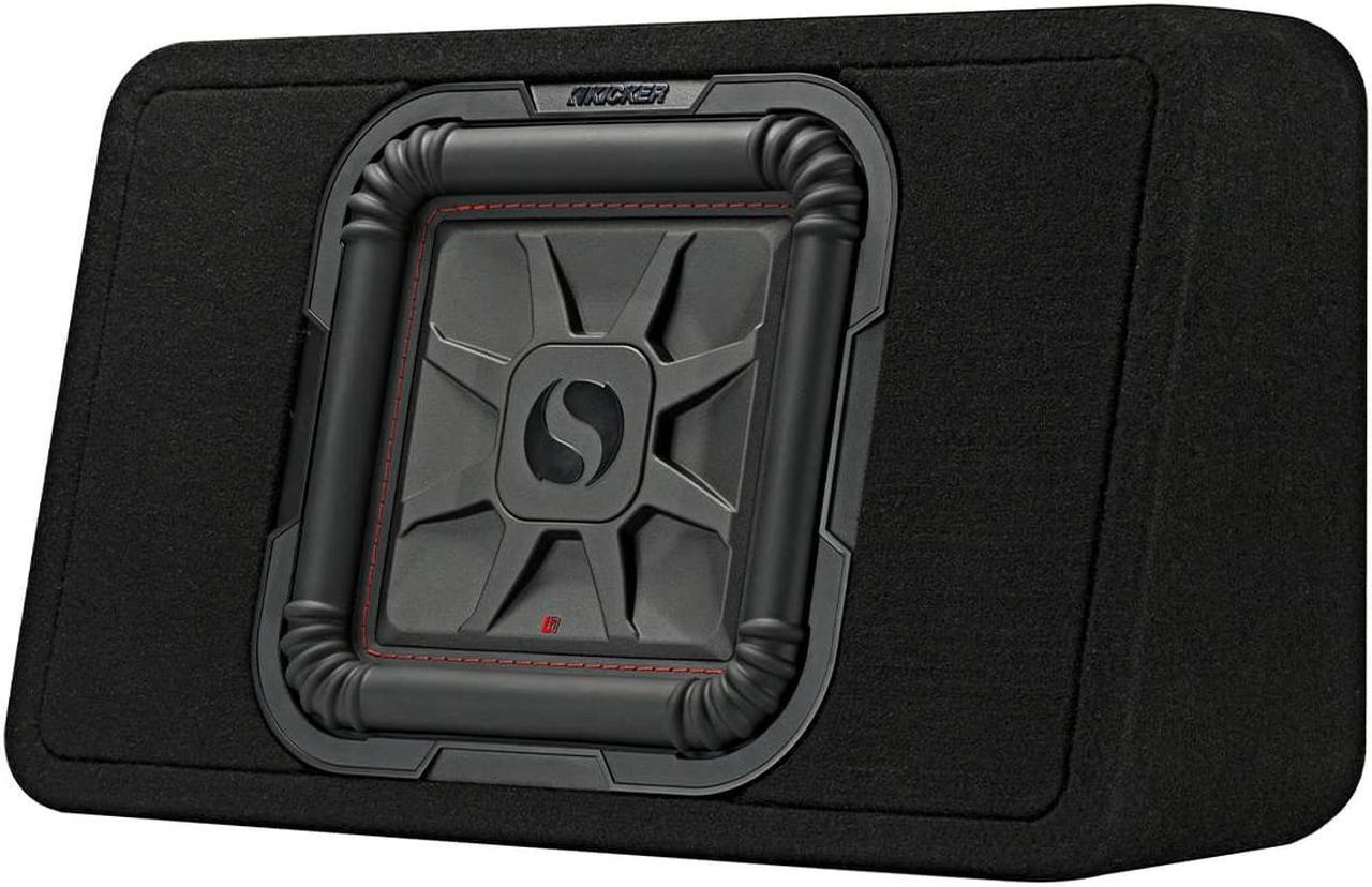 Alt view image 11 of 15 - kicker 46tl7t102 10 inch 2 ohm 500 watt rms power and 1000 watts peak power single car audio thin profile subwoofer enclosure, black