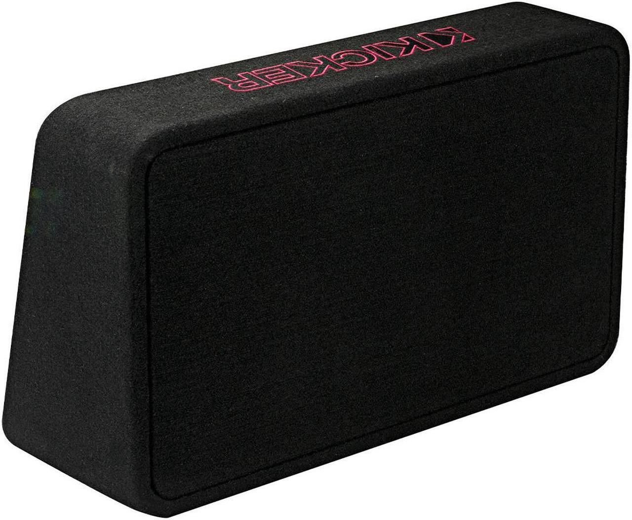 Alt view image 12 of 15 - kicker 46tl7t102 10 inch 2 ohm 500 watt rms power and 1000 watts peak power single car audio thin profile subwoofer enclosure, black