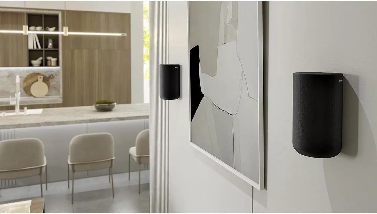 Alt view image 2 of 16 - Sony SA-RS5 Wireless Rear Speakers with Built-in Battery for HT-A7000/HT-A5000 - Pair