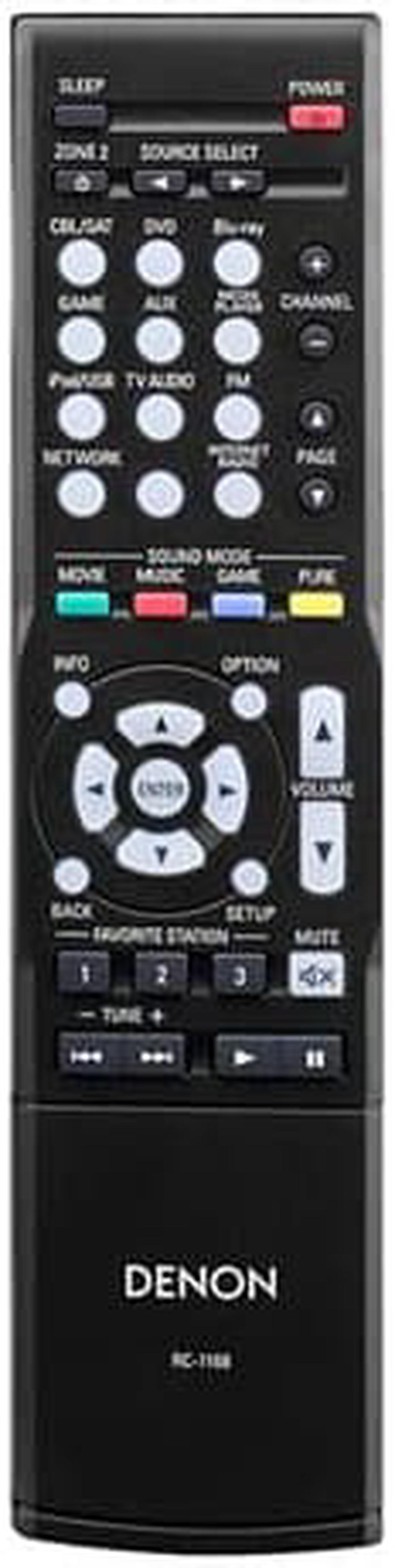 Alt view image 4 of 5 - Denon AVR-1713 5.1 Channel Networking Home Theater Receiver with 3D Pass Through/ AirPlay/ Second Zone Audio Line Outputs