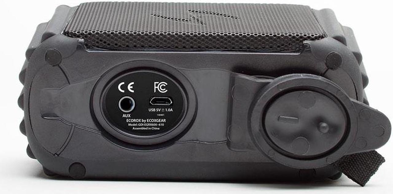 Alt view image 3 of 16 - GRACE EGRX601BLK ECOROX Portable Mountable Waterproof Bluetooth Speaker