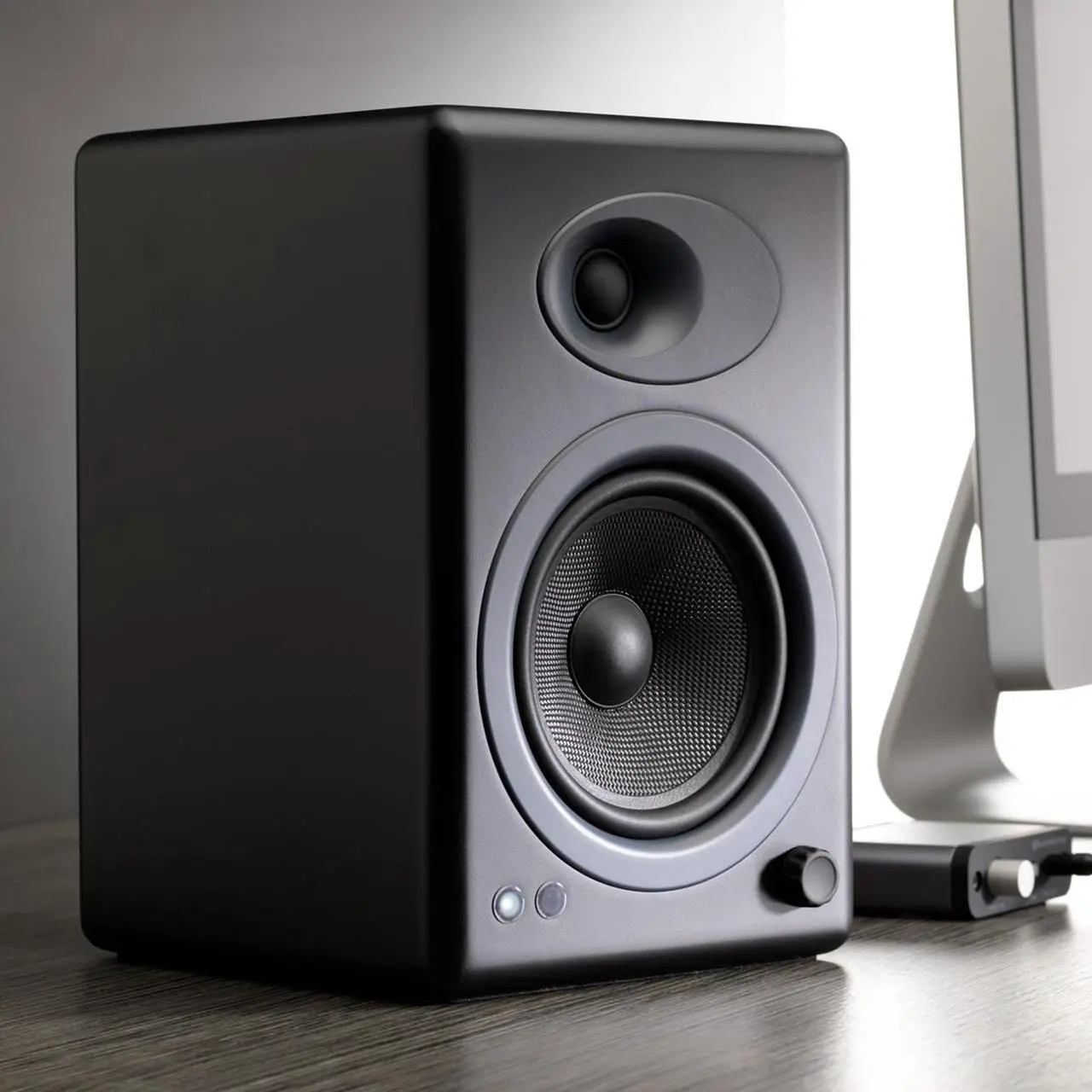 Alt view image 3 of 5 - Audioengine A5+ Classic Powered Bookshelf Speakers - Pair (Black)