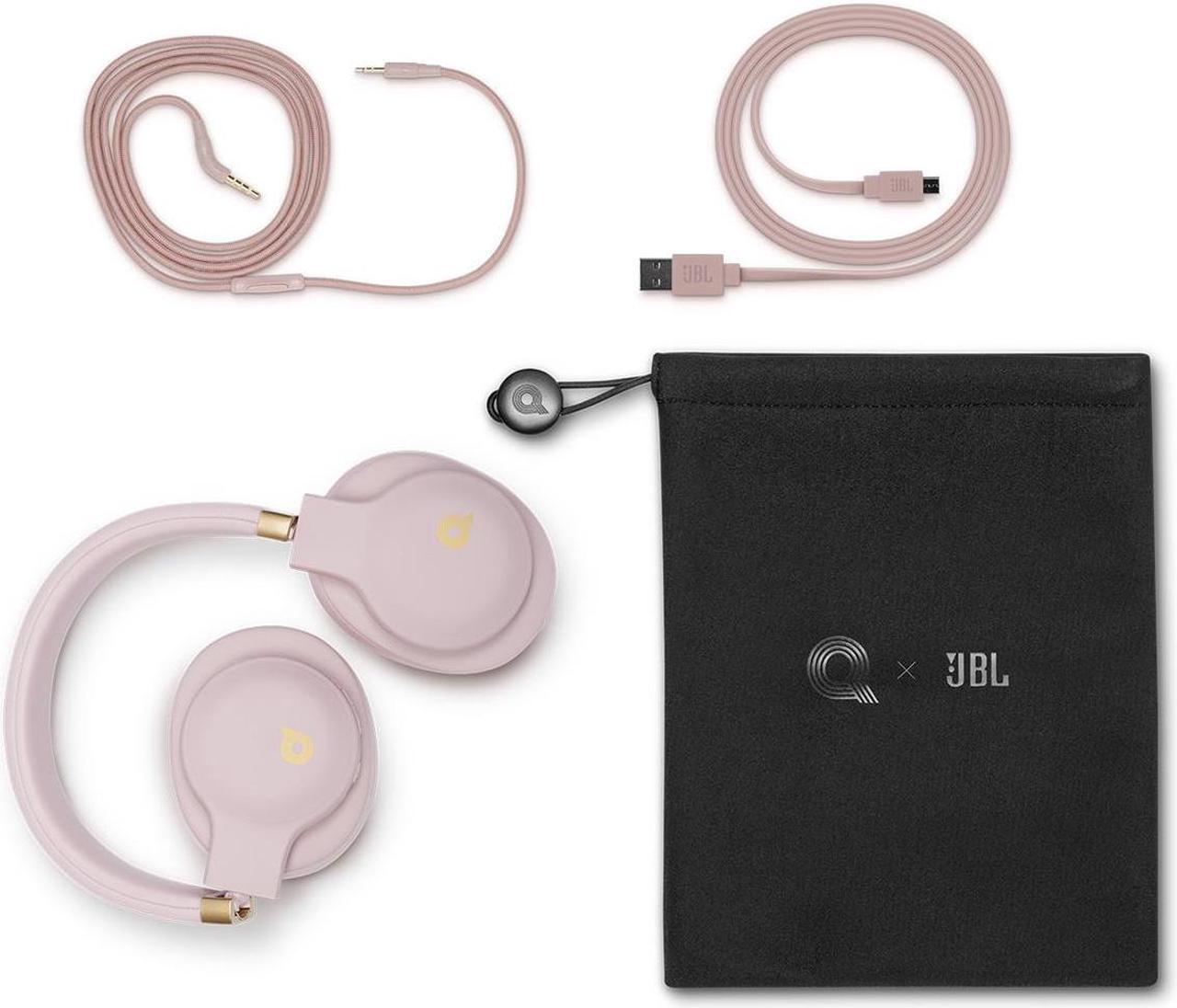 Alt view image 2 of 11 - JBL E55BT Quincy Edition Wireless Over-Ear Headphones -Pink