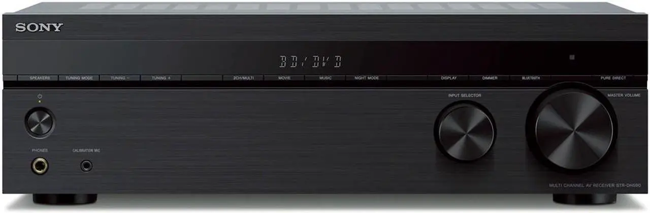 Alt view image 5 of 20 - Sony STRDH590 5.2 Channel Surround Sound Home Theater Receiver: 4K HDR AV Receiver with Bluetooth,Black