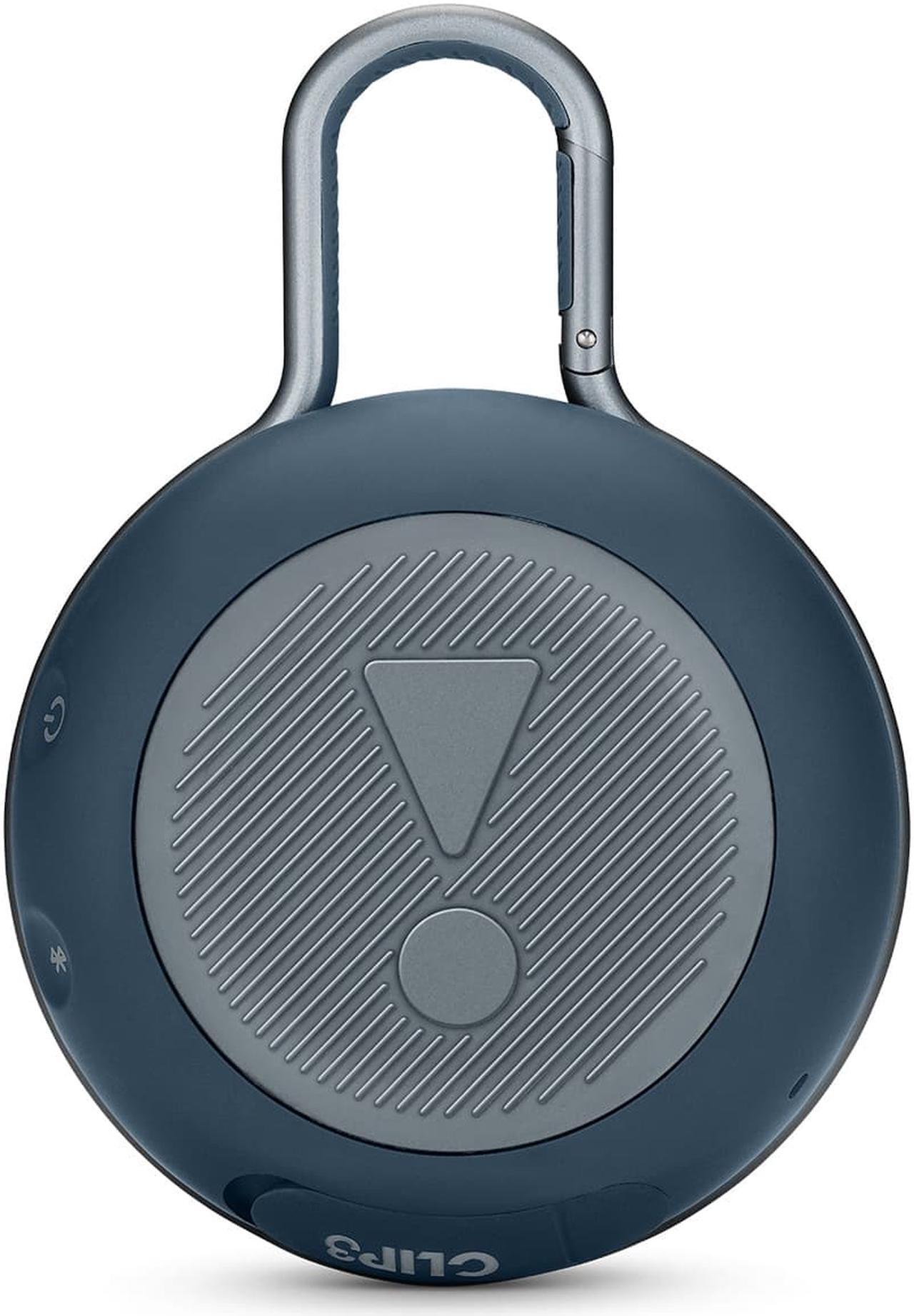 Alt view image 4 of 17 - JBL Clip 3 Portable Bluetooth Waterproof Speaker (Blue)