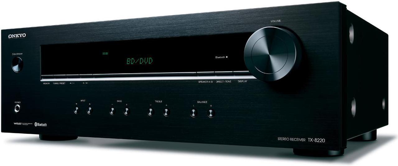 Alt view image 11 of 15 - Onkyo TX-8220 Analog Home Audio/Video Stereo Receiver (Black)