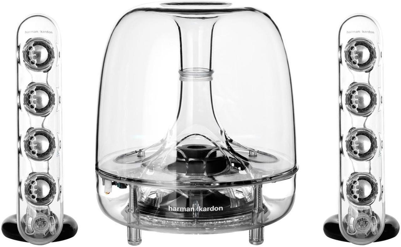 Alt view image 8 of 13 - Harman Kardon SoundSticks III 2.1 Plug and Play Multimedia Speaker System