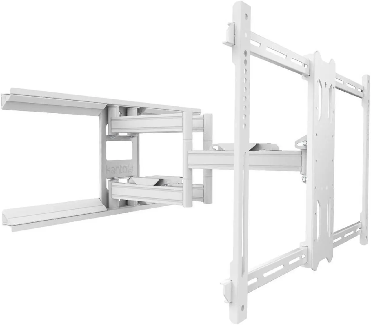 Alt view image 7 of 14 - Kanto PDX680 Articulating Full Motion TV Mount for 39" - 80" TV (White)
