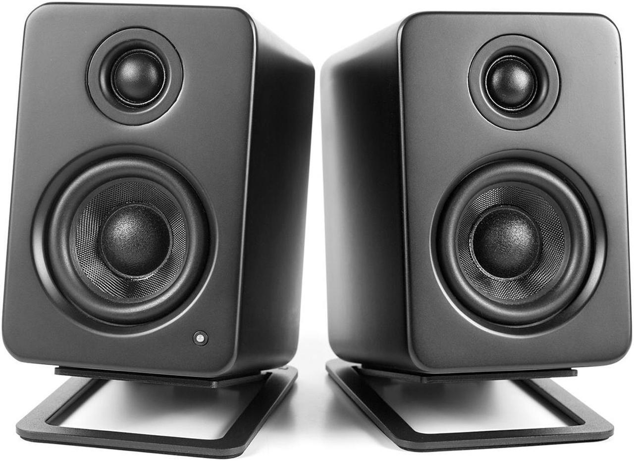 Alt view image 5 of 18 - Kanto S2 Desktop Speaker Stands for Small Speakers, Black