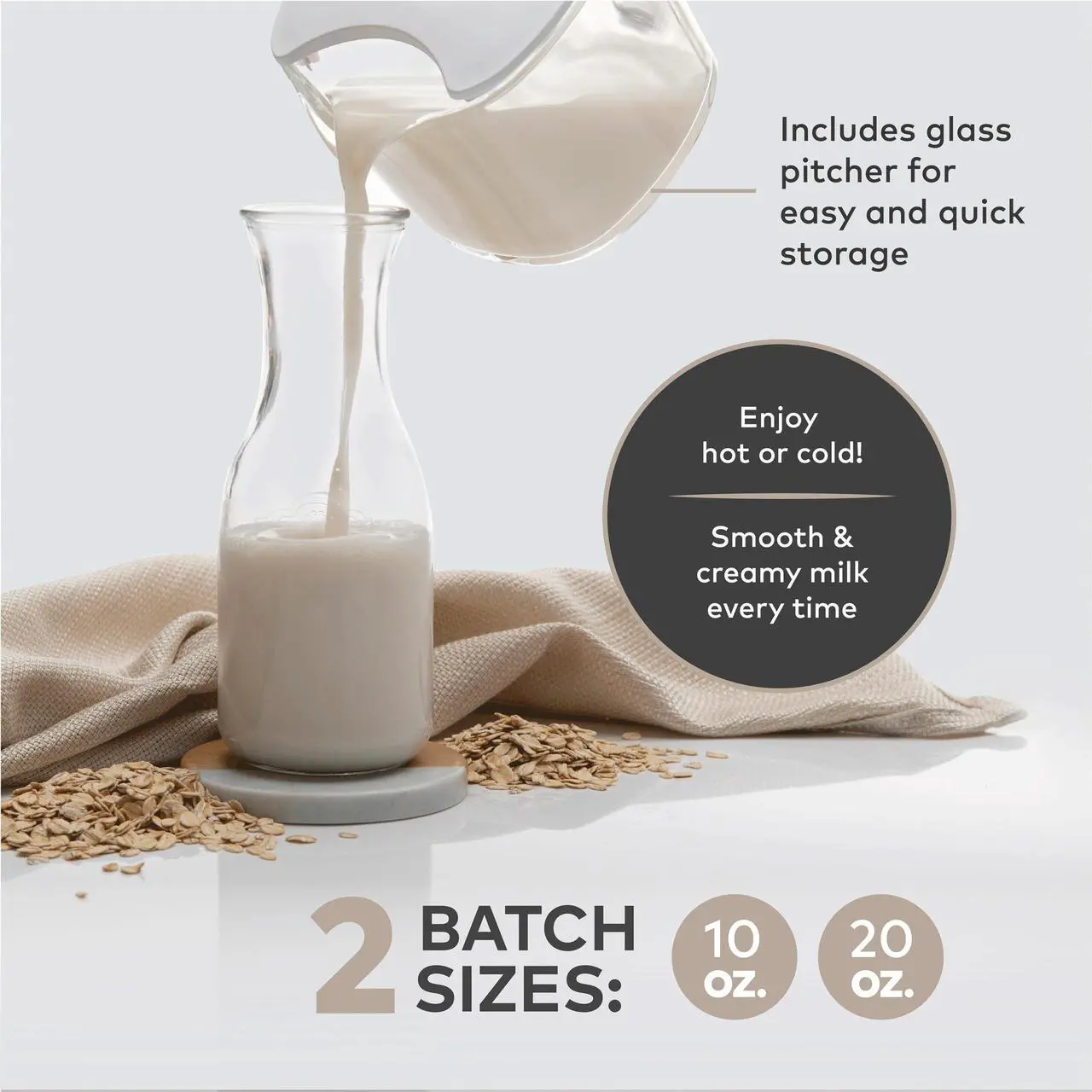 Alt view image 4 of 6 - ChefWave Milkmade Non-Dairy Milk Maker with 6 Plant-Based Programs, Auto Clean