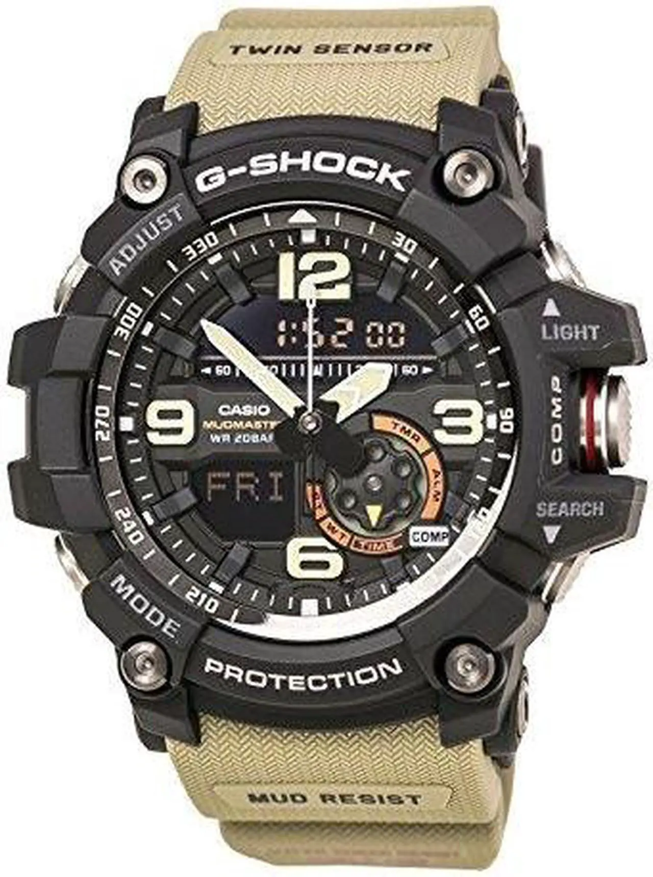 Alt view image 8 of 20 - Casio G-Shock Mudmaster Compass Watch GG1000-1A5