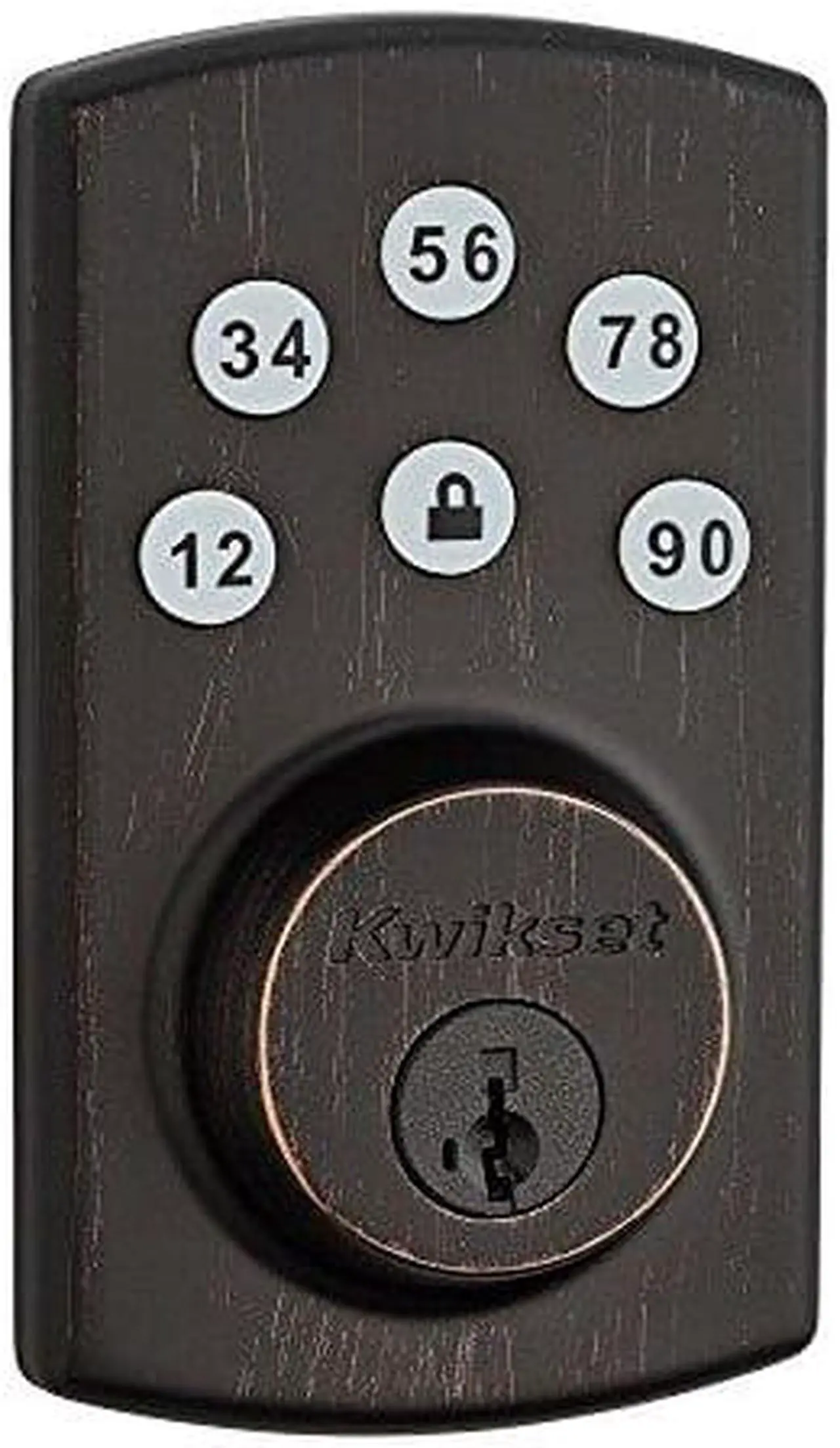Main image of Kwikset 907 Powerbolt 2.0 Electronic Deadbolt & SmartKey in Venetian Bronze