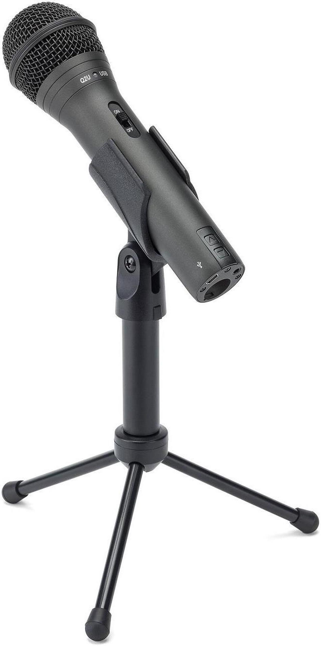 Alt view image 3 of 9 - Samson Q2U Handheld Dynamic USB Microphone Recording and Podcasting Pack (Black)