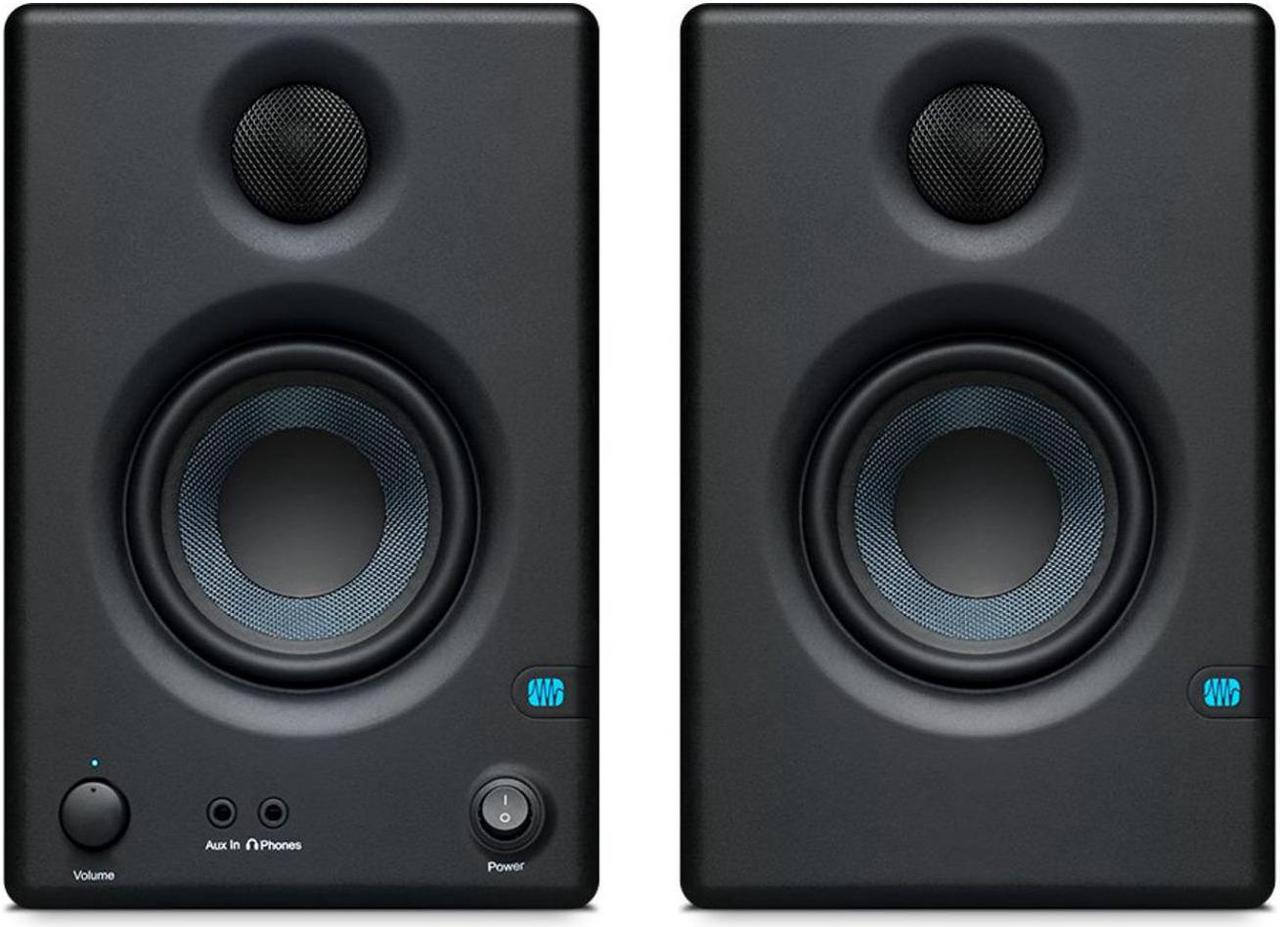 Alt view image 2 of 7 - Presonus 2-Way 3.5" Near Field Studio Monitors with Isolation Pads and Cable