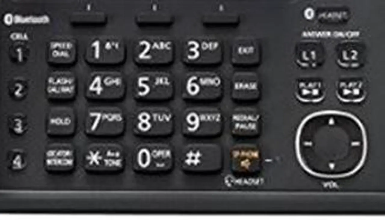 Alt view image 4 of 4 - Panasonic KX-TG9581B 1 Handset Corded 2 Line Phone