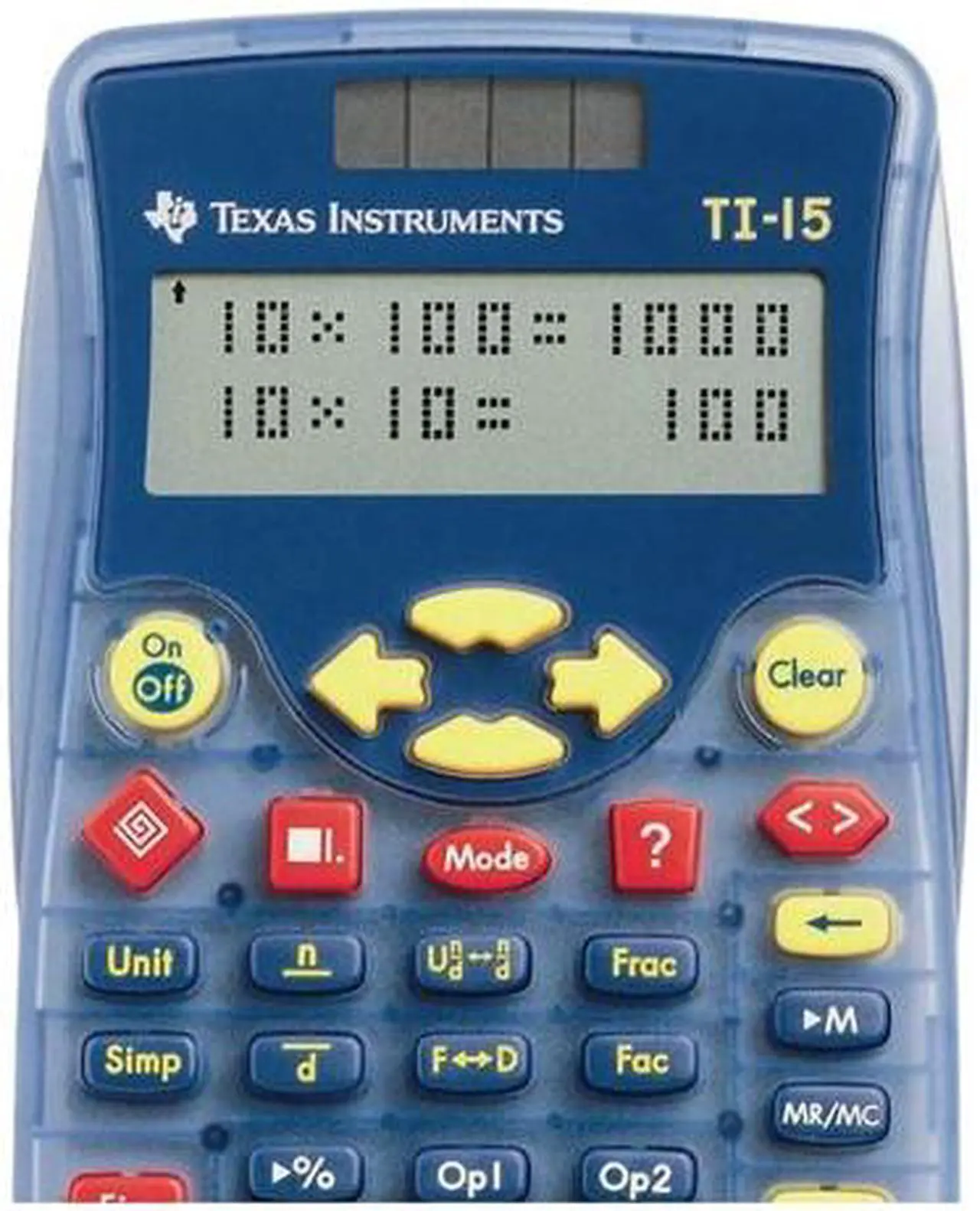 Alt view image 9 of 10 - Texas Instruments TI-15 Explorer Elementary Calculator - Light Blue, Blue