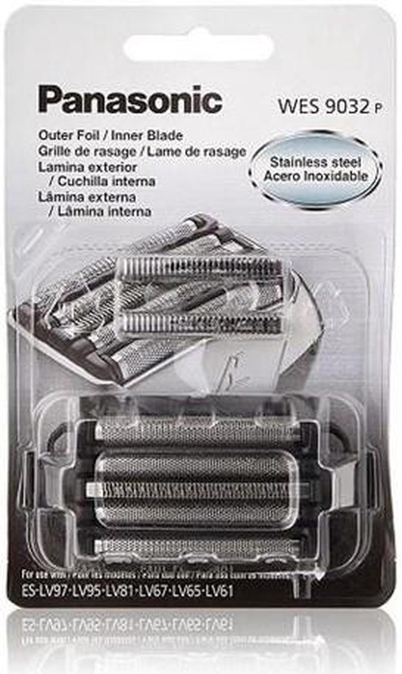 Alt view image 10 of 12 - Panasonic WES9032P Replacement Foil and Blade Set for select Panasonic Men's ARC5 5-Blade Electric Shavers