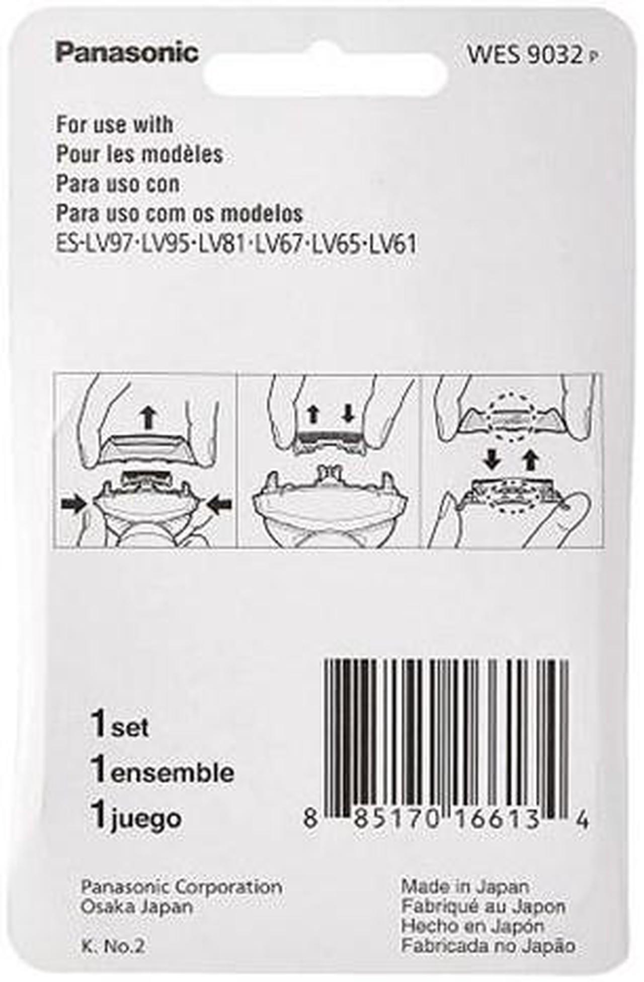 Alt view image 11 of 12 - Panasonic WES9032P Replacement Foil and Blade Set for select Panasonic Men's ARC5 5-Blade Electric Shavers