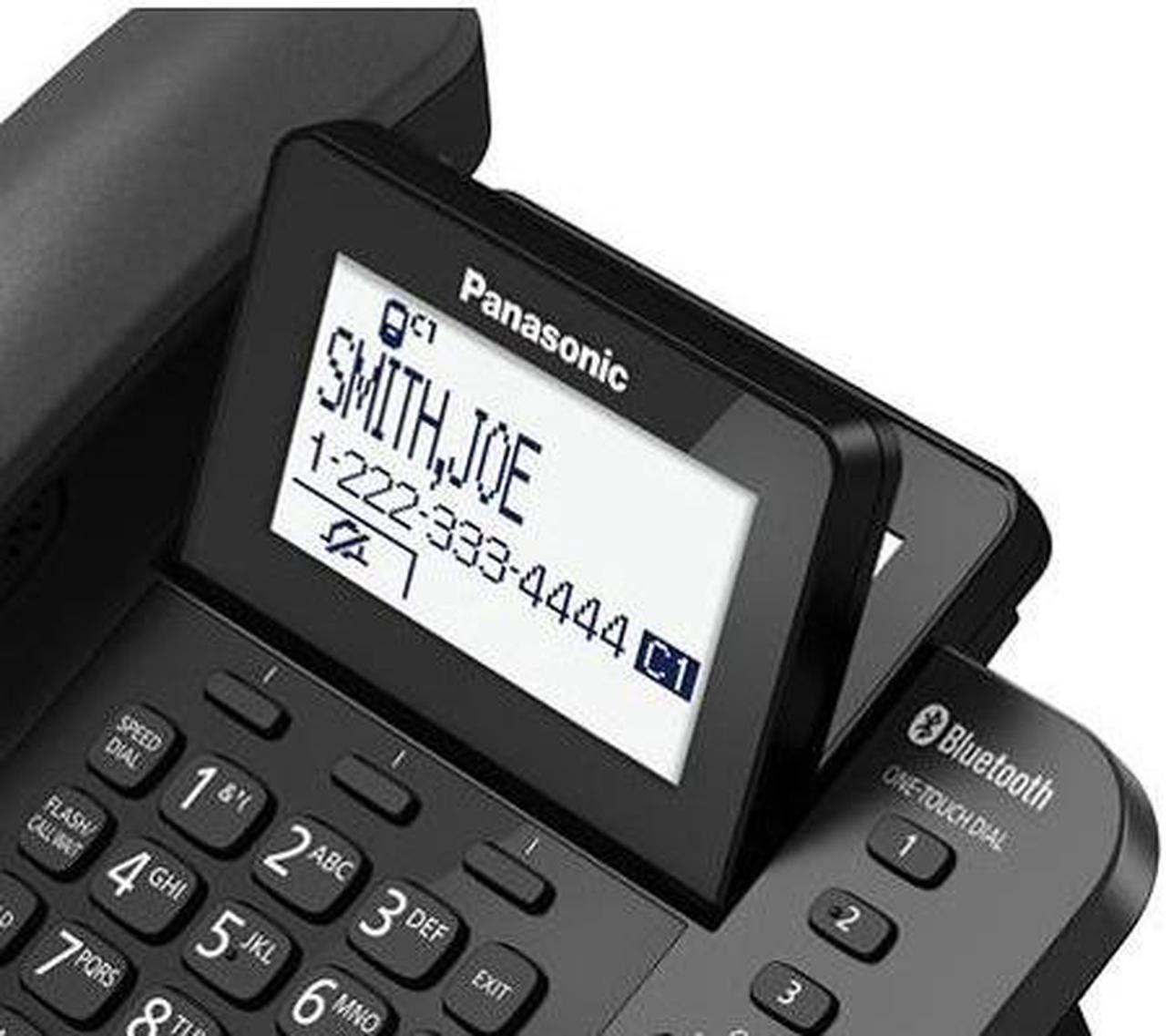 Alt view image 6 of 8 - PANASONIC KX-TGF382M Link2Cell Bluetooth Corded / Cordless Phone and Answering Machine with 2 Cordless Handsets