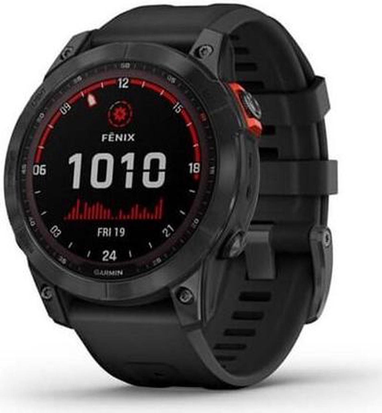 Alt view image 10 of 12 - Garmin fenix 7 - Solar Edition, Slate Gray with Black Band