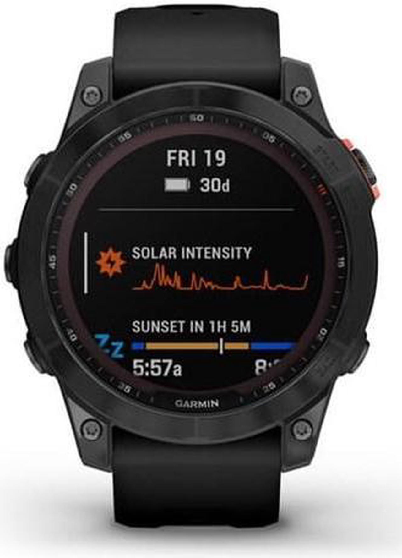 Alt view image 11 of 12 - Garmin fenix 7 - Solar Edition, Slate Gray with Black Band