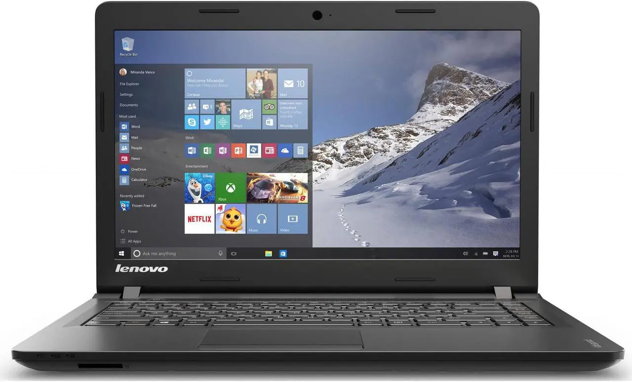Alt view image 2 of 5 - Lenovo IdeaPad 8GB RAM 1TB HDD Core i5 5200U 100-15IBD 80QQ Notebook