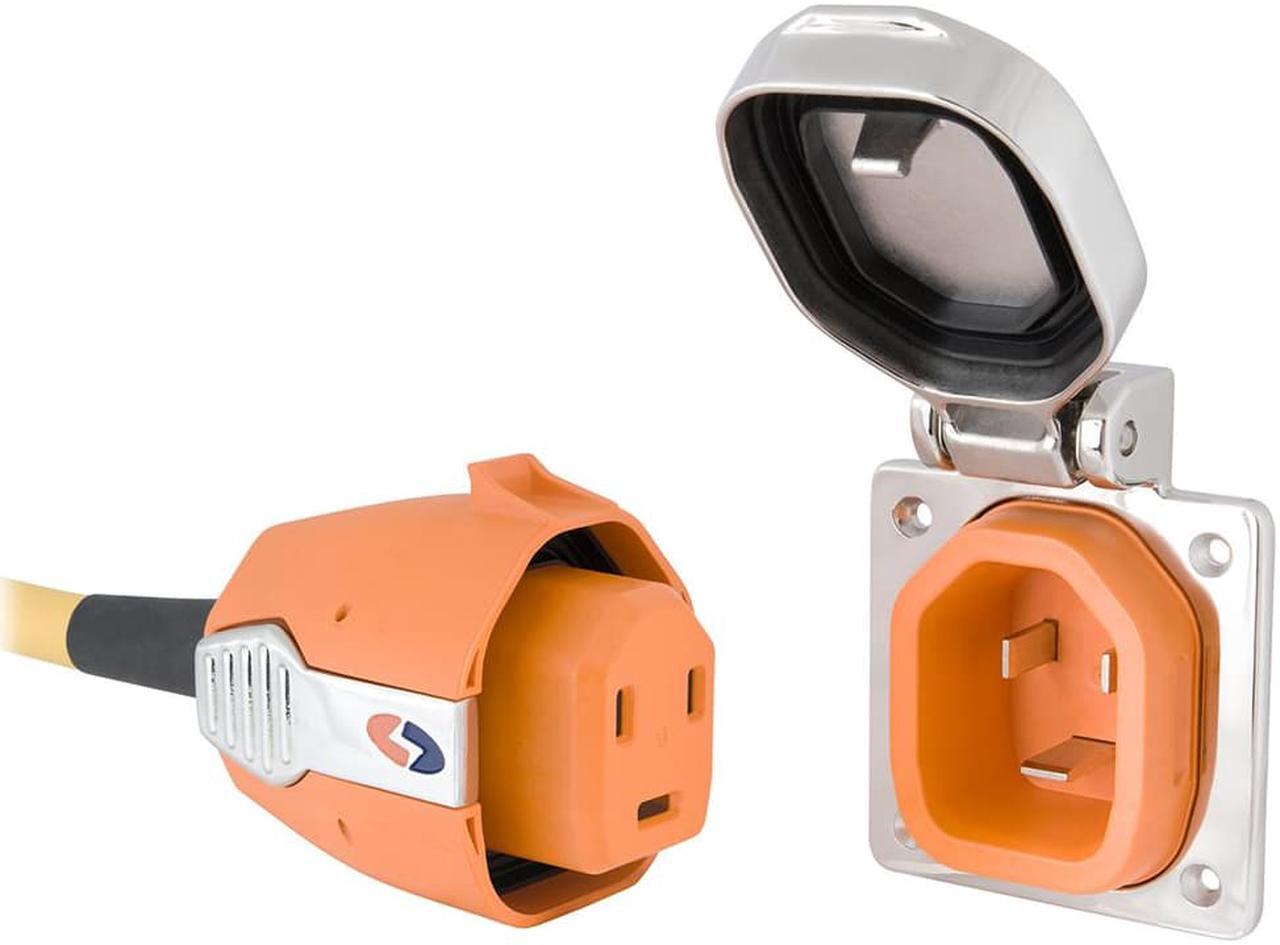 Alt view image 7 of 9 - SmartPlug 30 Amp Inlet  Plug Combo Stainless Steel No Thermostat ... [B30ASSYNT]