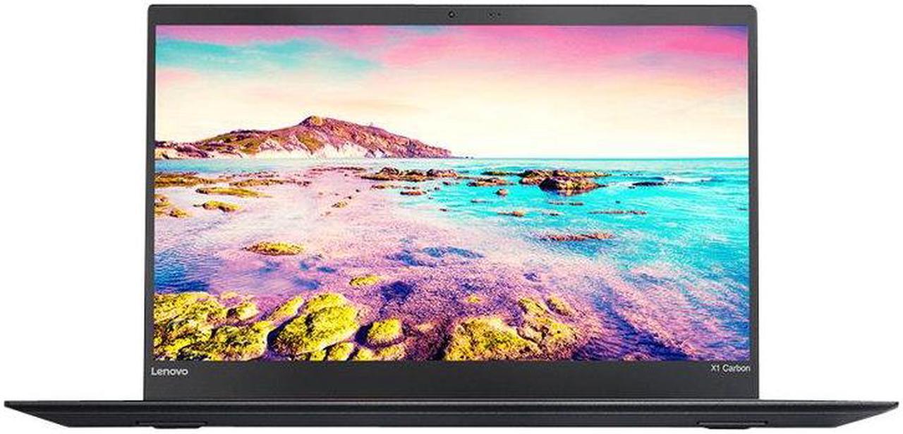 Main image of Lenovo ThinkPad X1 Carbon 20HR000HUS 14" LCD Ultrabook - Intel Core i7 (7th Gen) i7-7600U Dual-core (2 Core) 2.80 GHz - 8 GB LPDDR3 - 256 GB SSD - Windows 10 Pro 64-bit (English) - 1920 x 1080 - In-plane Switching (IPS) Technology - Black