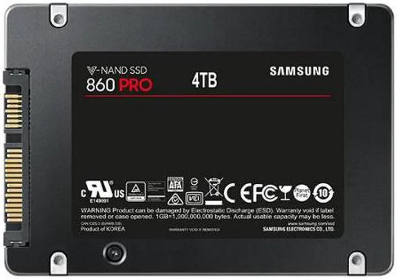 Alt view image 3 of 16 - SAMSUNG 860 Pro Series 2.5" 4TB SATA III V-NAND 2-bit MLC Internal Solid State Drive (SSD) MZ-76P4T0E
