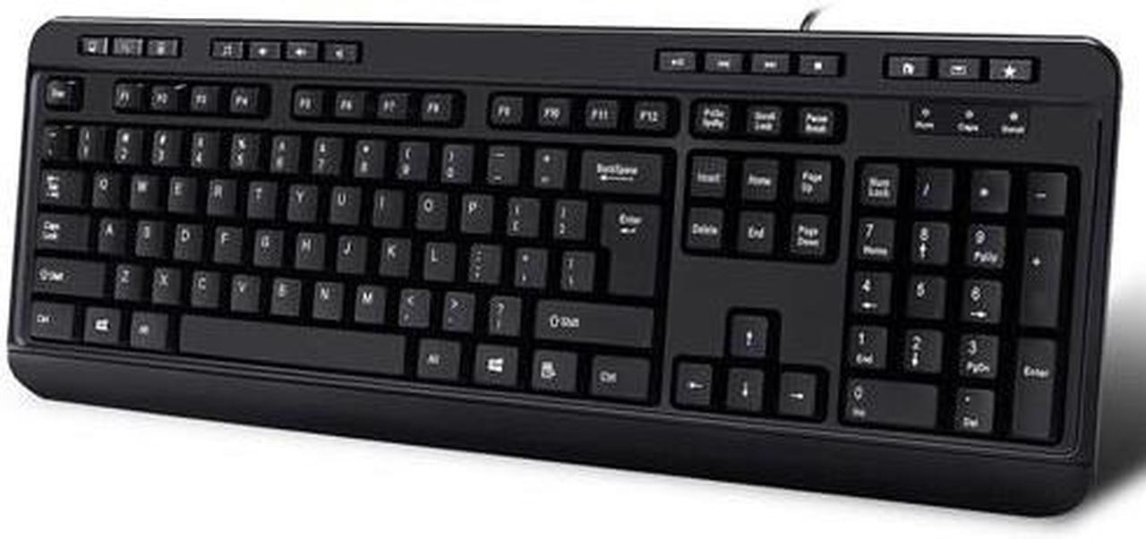 ADESSO AKB-132HB ADESSO DESKTOP MULTIMEDIA USB KEYBOARD WITH BUILTIN 3 PORTS USB HUB  CONVENIENT