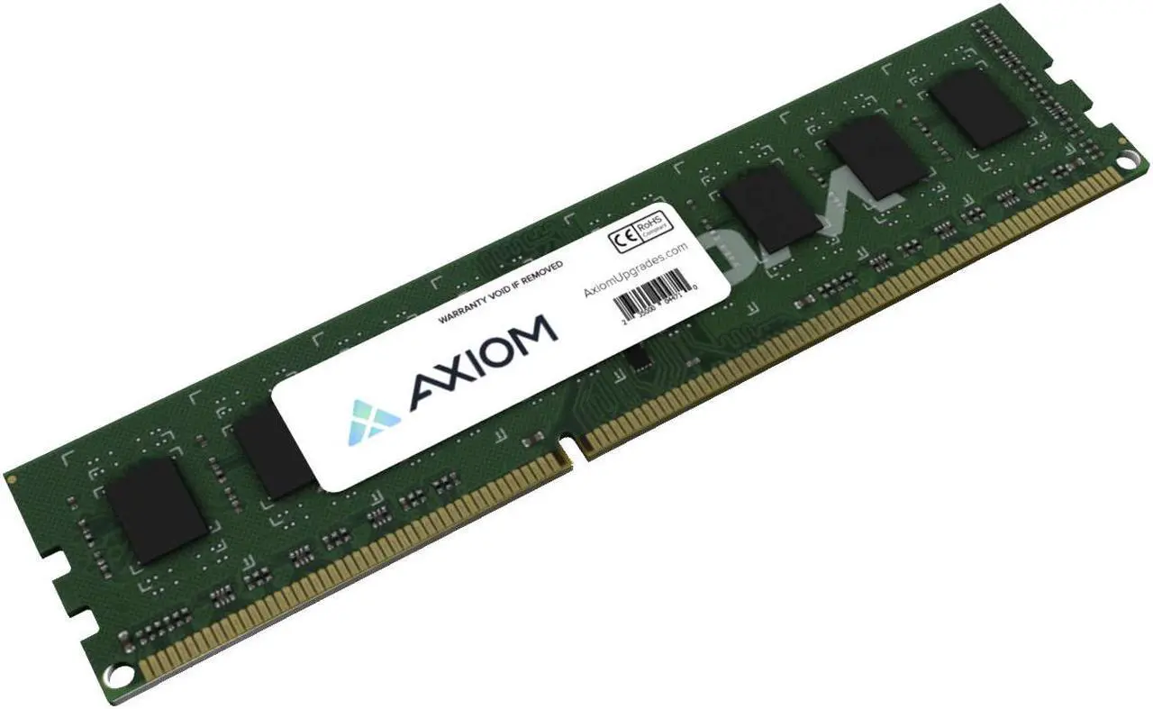 Main image of Axiom AX23993512/2 Axiom 8GB DDR3 SDRAM Memory Module - 8 GB (2 x 4 GB) - DDR3 SDRAM - 1600 MHz DDR3-1600/PC3-12800 - Non-ECC - Unbuffered - 240-pin - DIMM
