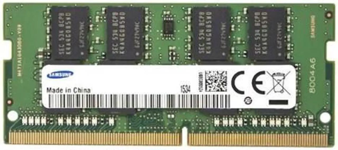Main image of Samsung 8GB DDR4 SDRAM Memory Module - 8 GB (1 x 8 GB) - DDR4-2400/PC4-19200 DDR4 SDRAM - CL17 - 1.20 V - Non-ECC - Unbuffered - 260-pin - SoDIMM