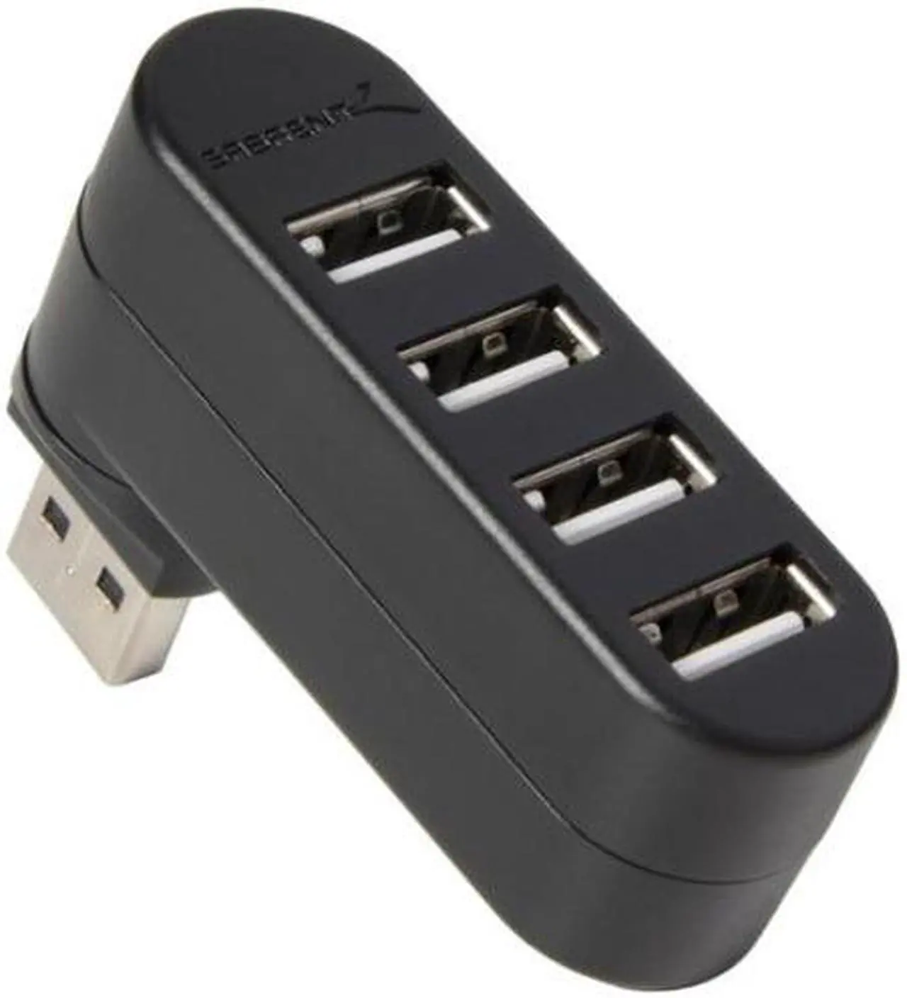 Alt view image 9 of 20 - Sabrent 4-Port USB 2.0 Hub [90°/180° Degree Rotatable] (HB-UMN4)