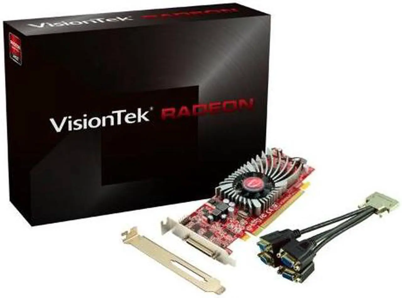Alt view image 10 of 12 - VisionTek Radeon HD 5570 1 GB Graphic Card VisionTek HD5570 SFF 4-port VGA VHDCI 1 GB x16 PCIe Graphics Card (900366)