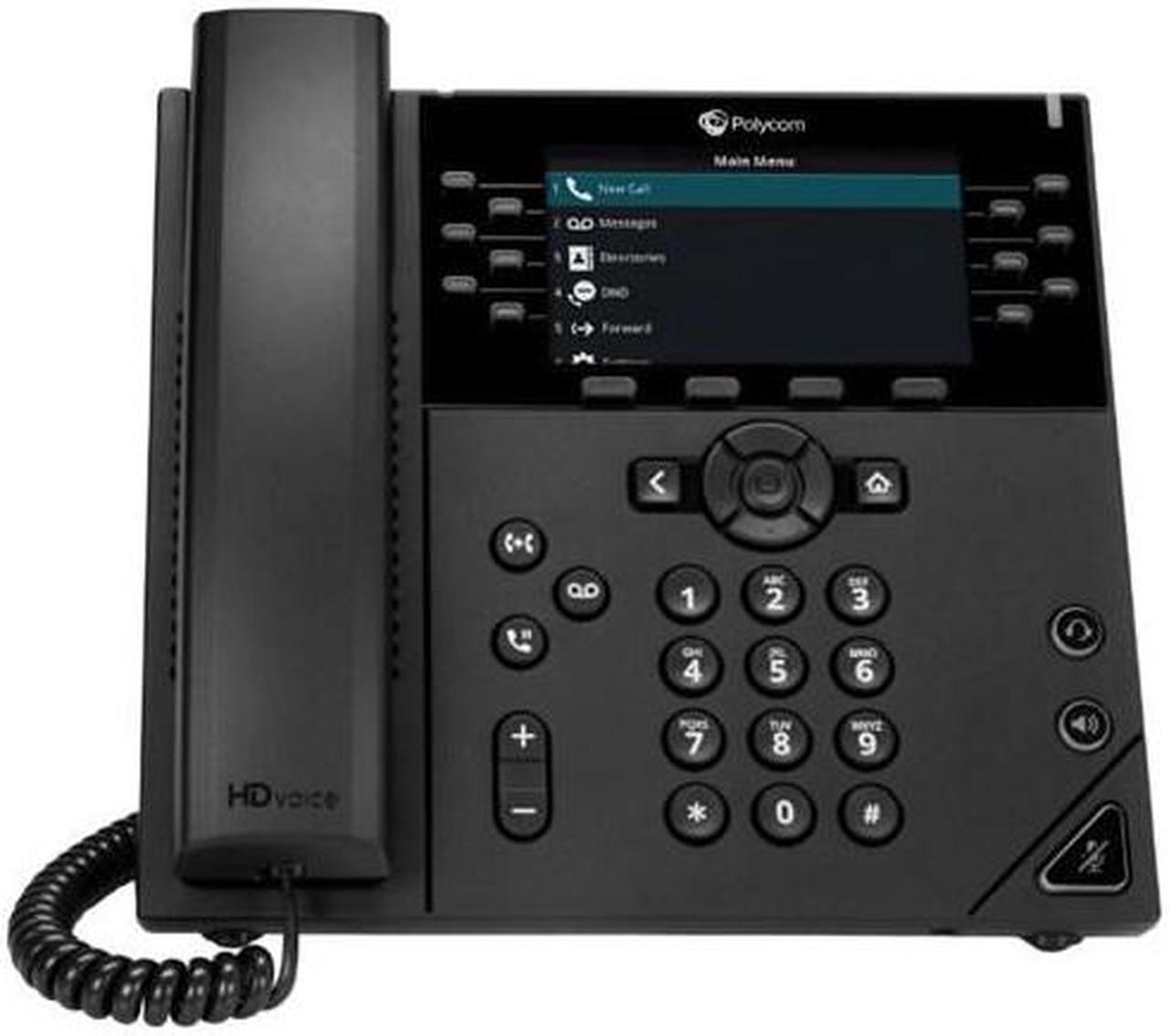 Polycom 450 IP 12 Line Wall Mountable DeskTop Corded Phone 220048840025