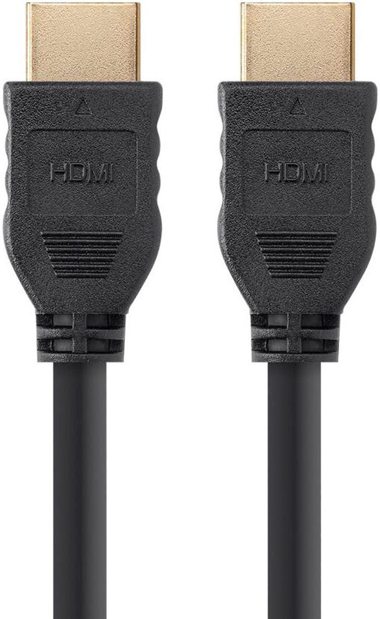 Monoprice HDMI Cable - 6 Feet - Black (No Logo) High Speed, 4K@60Hz, HDR, 18Gbps, YUV 4:4:4, 32AWG, CL2, Compatible with UHD TV and More - Commercial Series