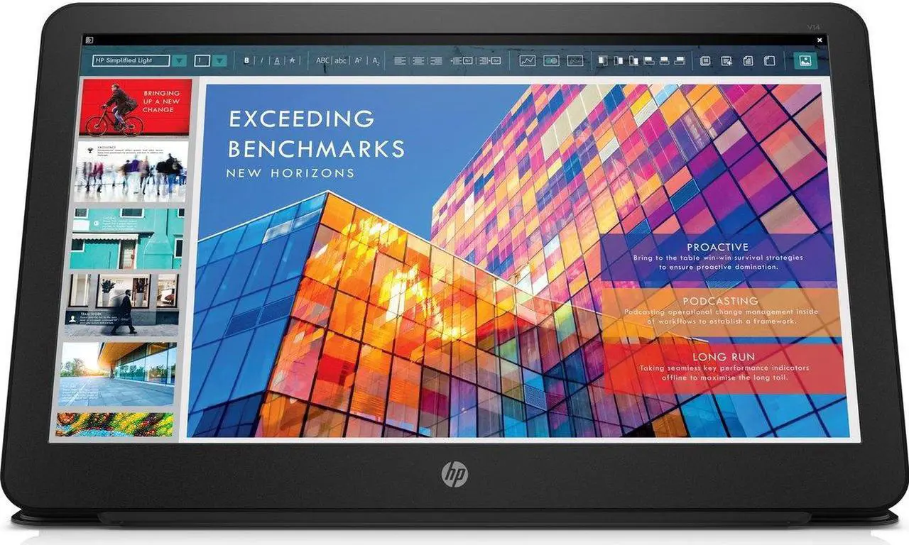 Alt view image 2 of 12 - HP Business V14 14" FullHD 1920x1080 25 ms LED LCD IPS Portable Monitor