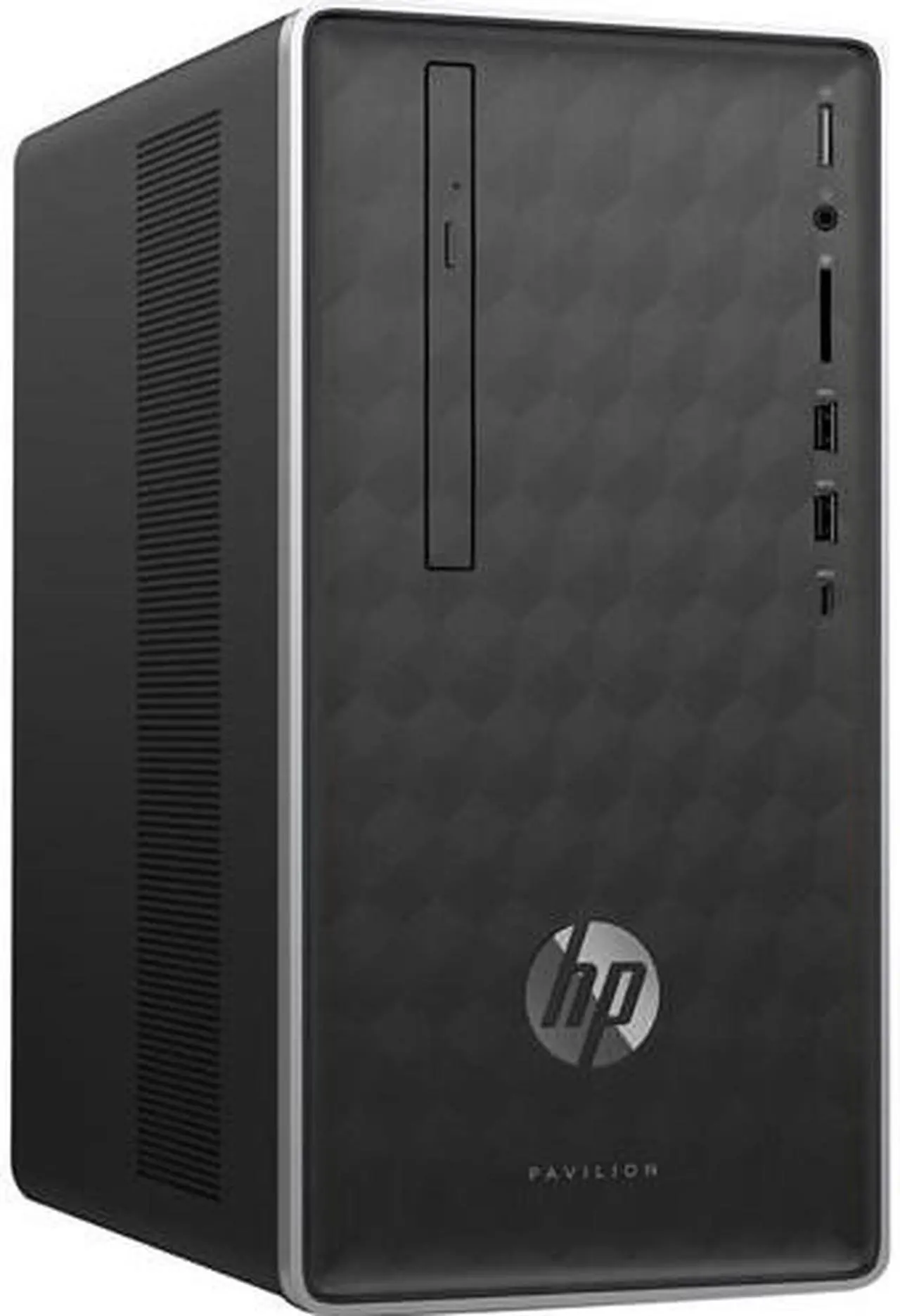 Main image of HP Desktop Computer Pavilion 590-a0010 AMD A9-9425 4GB DDR4 1TB HDD AMD Radeon R5 Windows 10 Home 64-Bit
