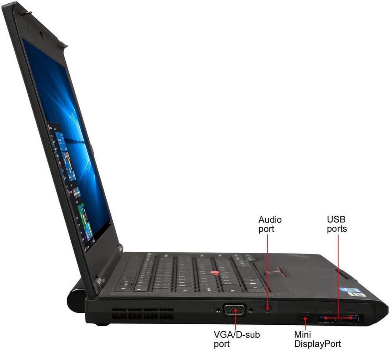 Alt view image 4 of 4 - Lenovo Thinkpad T430 14" Laptop, Intel Core i5 3320M 2.6Ghz, 8GB DDR3, 480GB SSD Hard Drive, Webcam, DVDRW, Windows 10 Pro