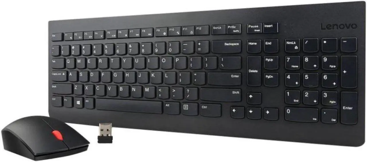 Alt view image 2 of 14 - Lenovo Essential Wireless Keyboard and Mouse Combo LA Spanish 171 (w/o Battery)