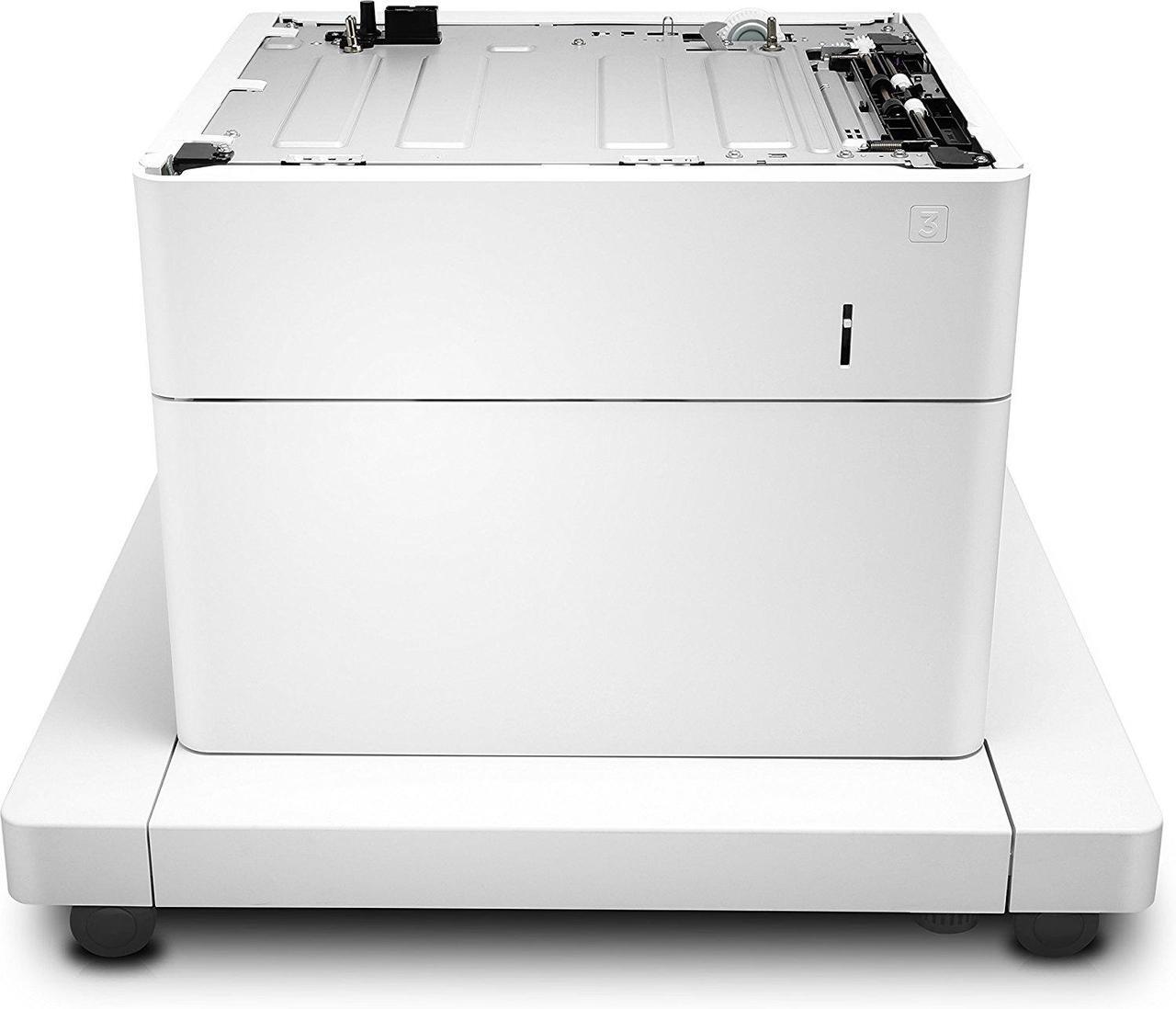 Alt view image 3 of 15 - HP J8J91A Paper Feeder And Cabinet - Printer Base With Media Feeder - 550 Sheets In 1 Tray(S) - For Laserjet Enterprise Mfp M633, Laserjet Managed Mfp E62555