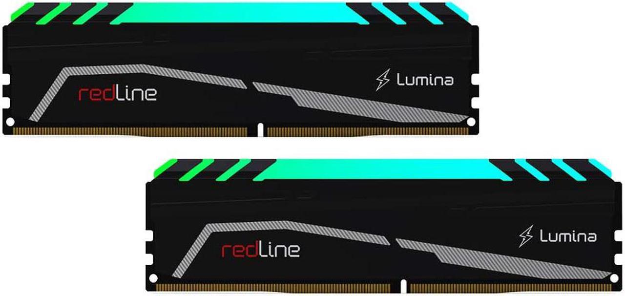 Mushkin 16GB (2X8GB) Redline Lumina DDR4-3600 PC4-28800 3600MHz 14-19-19-39 Desktop Memory Model MLA4C360EKKT8GX2