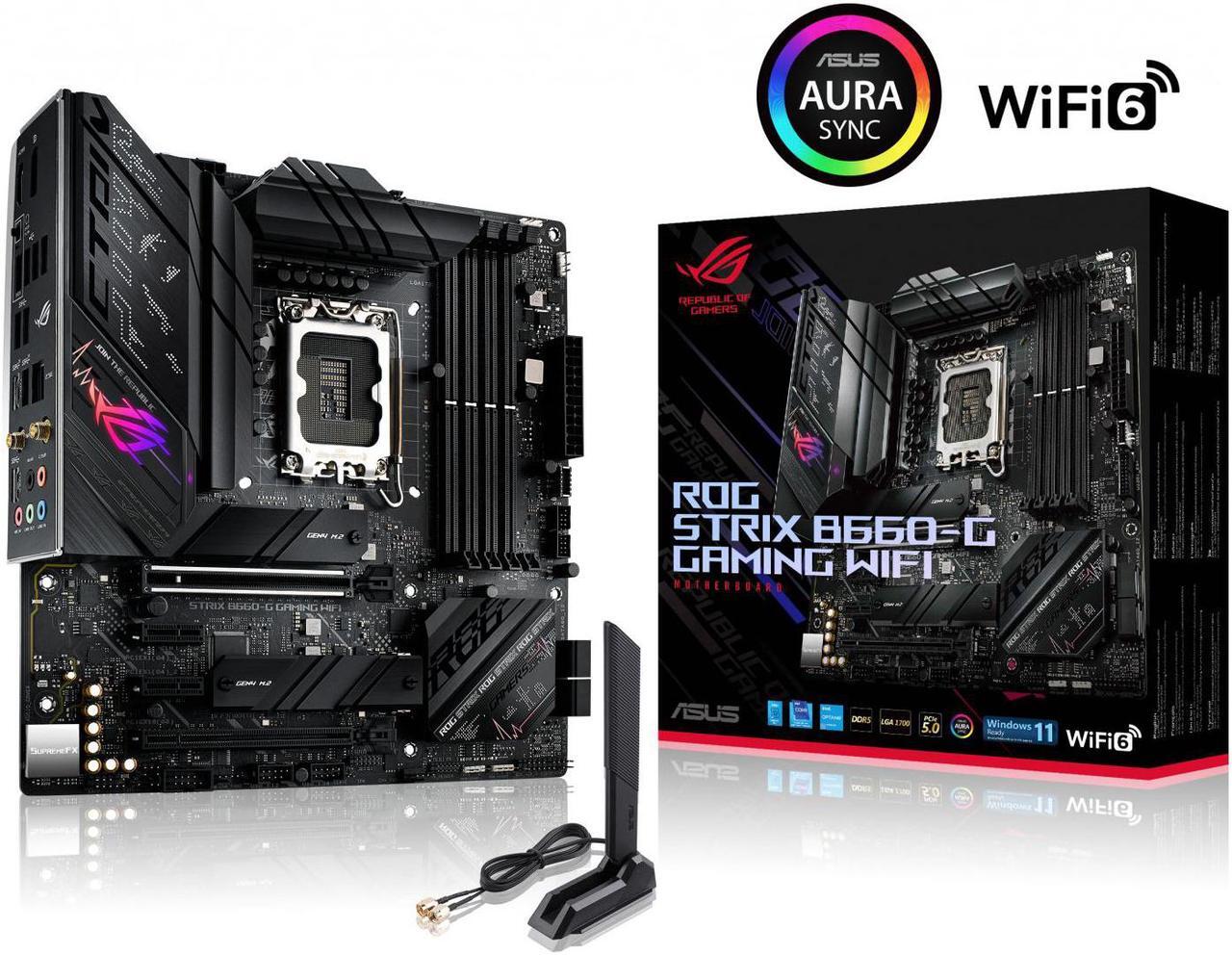 Alt view image 3 of 3 - ASUS ROG Strix B660-G Gaming WIFI Intel LGA 1700 Micro ATX DDR5 Motherboard