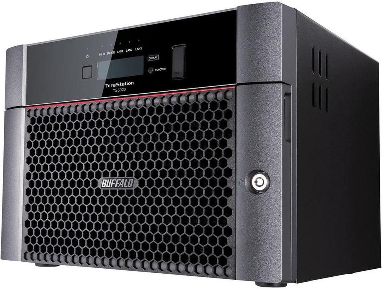 BUFFALO TeraStation TS5820DN12808 8-Bay NAS 128TB (8x16TB) with NAS-Grade Hard Drives Included Desktop Network Attached Storage