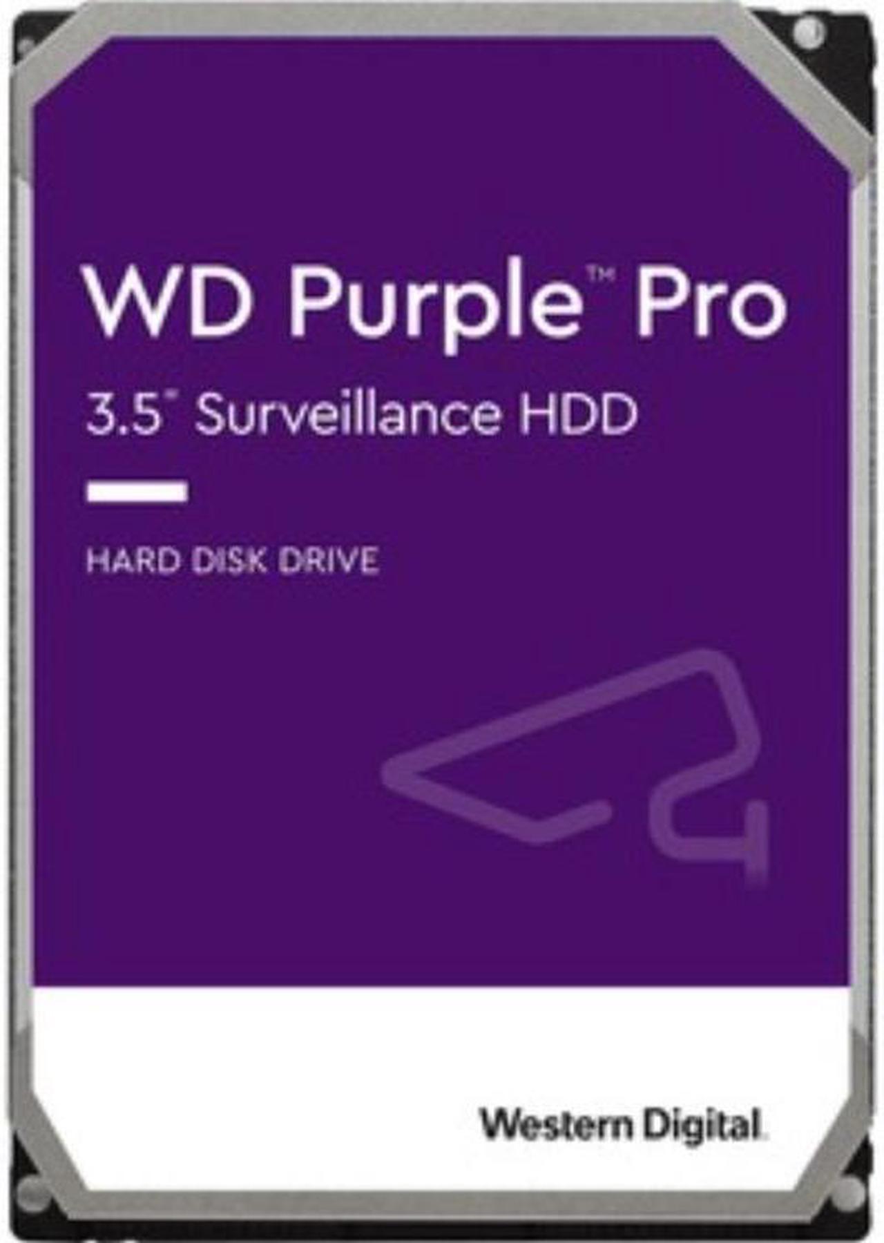 Western Digital Purple Pro WD141PURP 14 TB Hard Drive - 3.5" Internal - SATA (SATA/600) - Conventional Magnetic Recording (CMR) Method WD141PURP