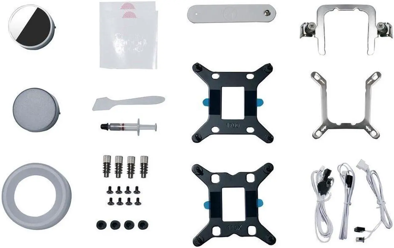 Alt view image 2 of 3 - Lian Li Galahad II Trinity - Processor liquid cooling system - with controller - Radiator Size: 240 mm - (for: AM4, LGA1200, LGA1700, AM5, LGA115x Socket) - 120 mm GA2T24W US
 - white