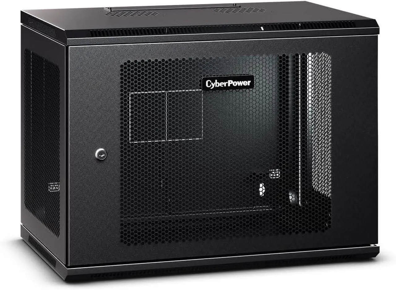 Main image of CyberPower Carbon CR9U61003 9U Wall Mount Rack Enclosure, Black